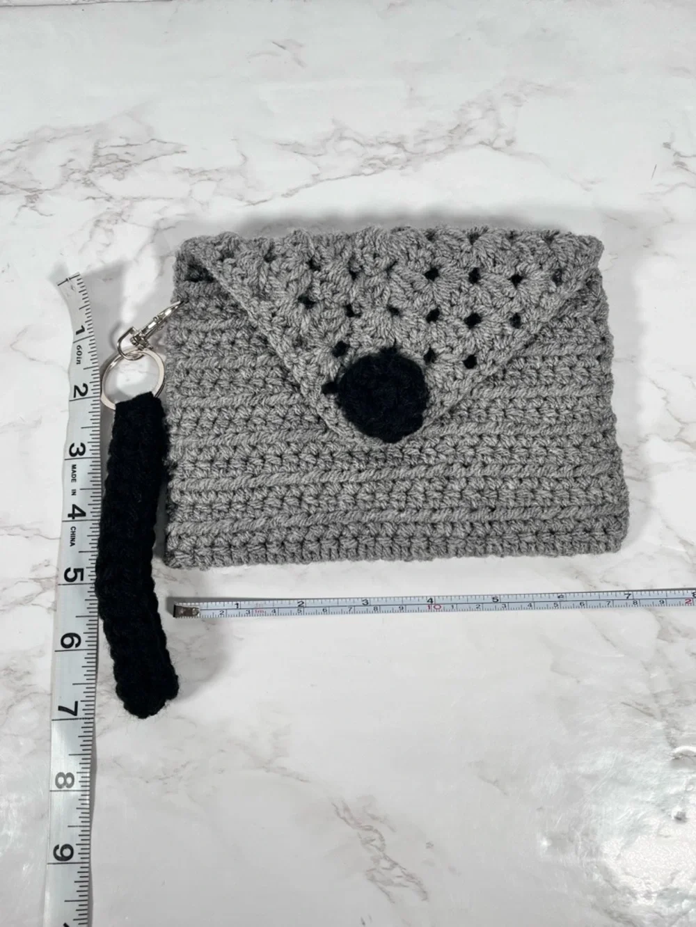 Gray & Black Crochet Wristlet - Picture 8 of 8